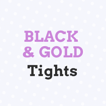 Virivee Black & Gold Tights