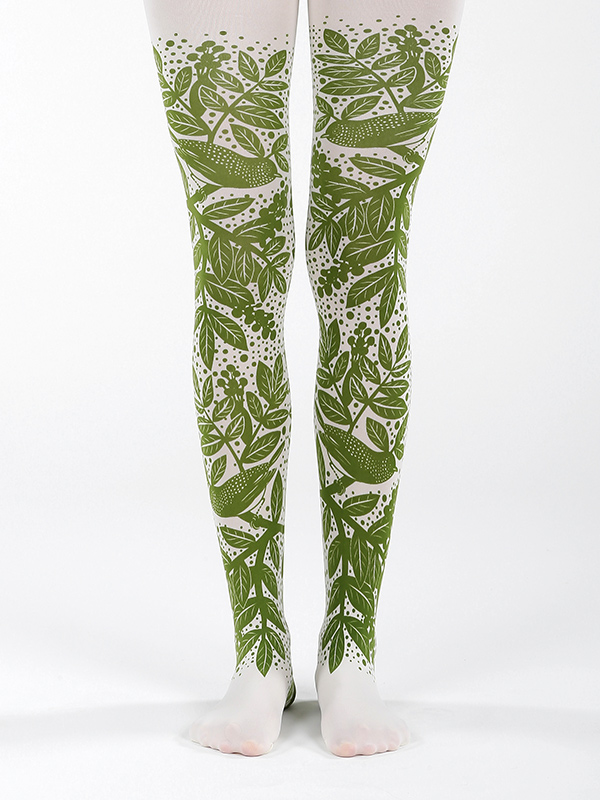 Green forest tights