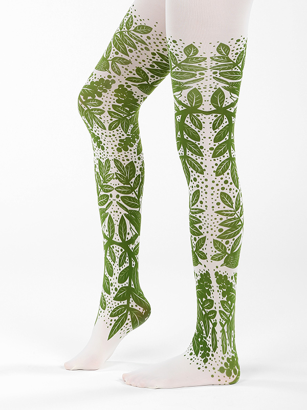 Green forest tights