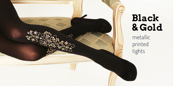 Buy Virivee Black & Gold tights online