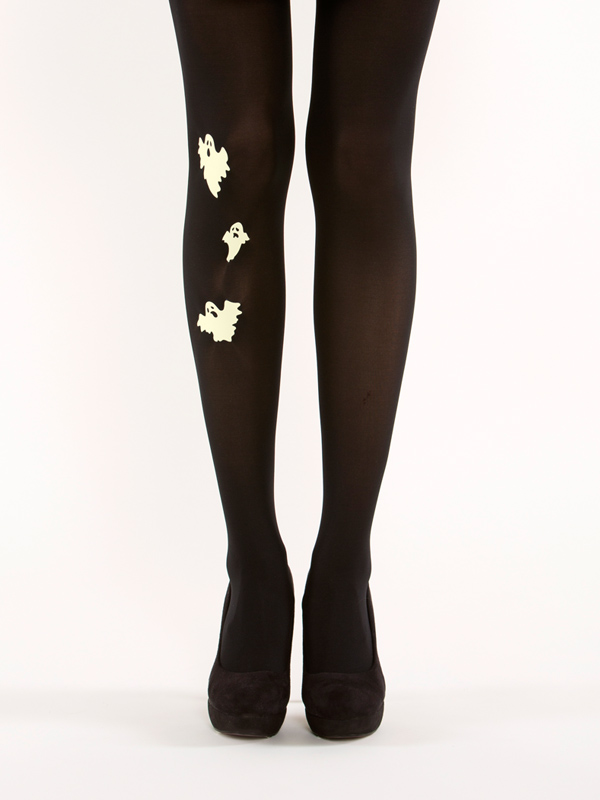 Glow in the dark ghost tights
