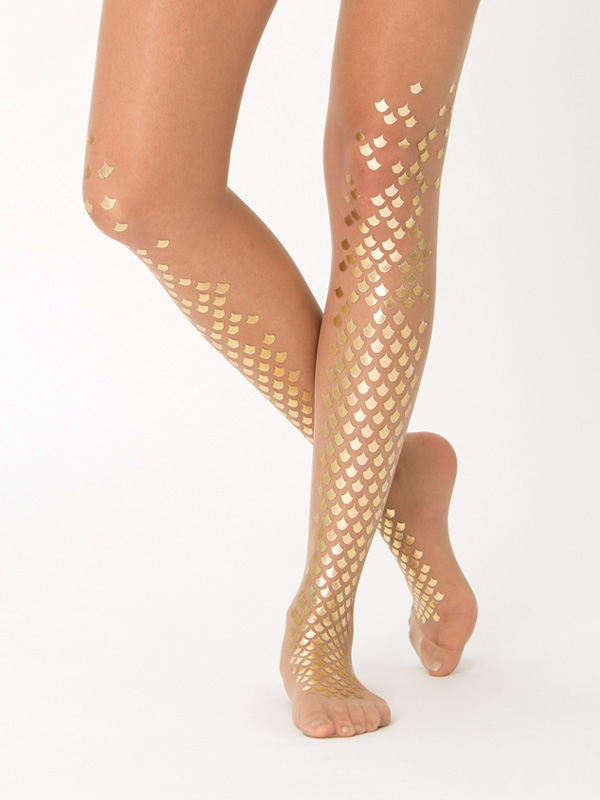Meerjungfrau Strumpfhose Goldene Beine