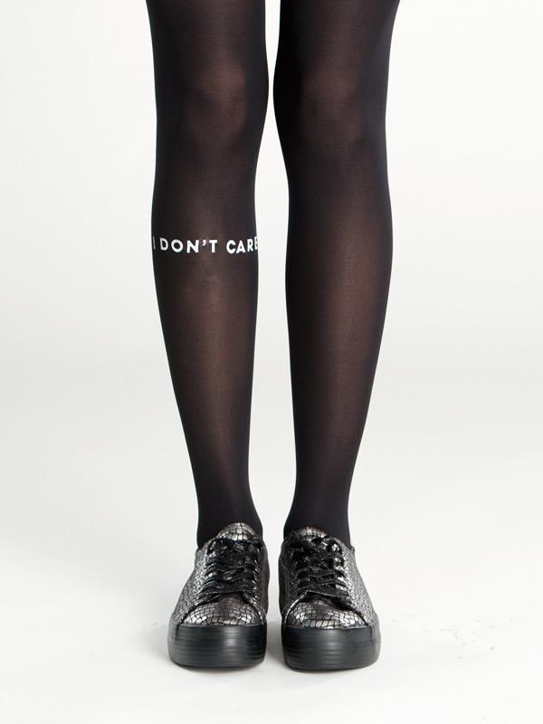 I Don't Care goth tights by Virivee