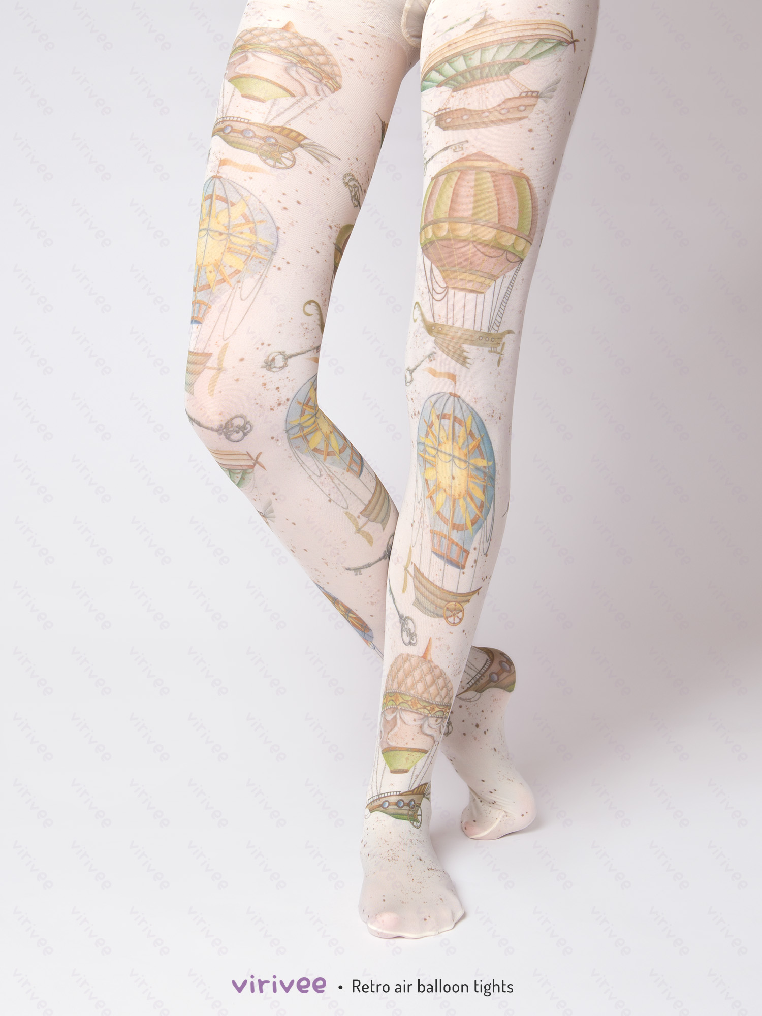 Strumpfhose Mit Retro-Luftballons