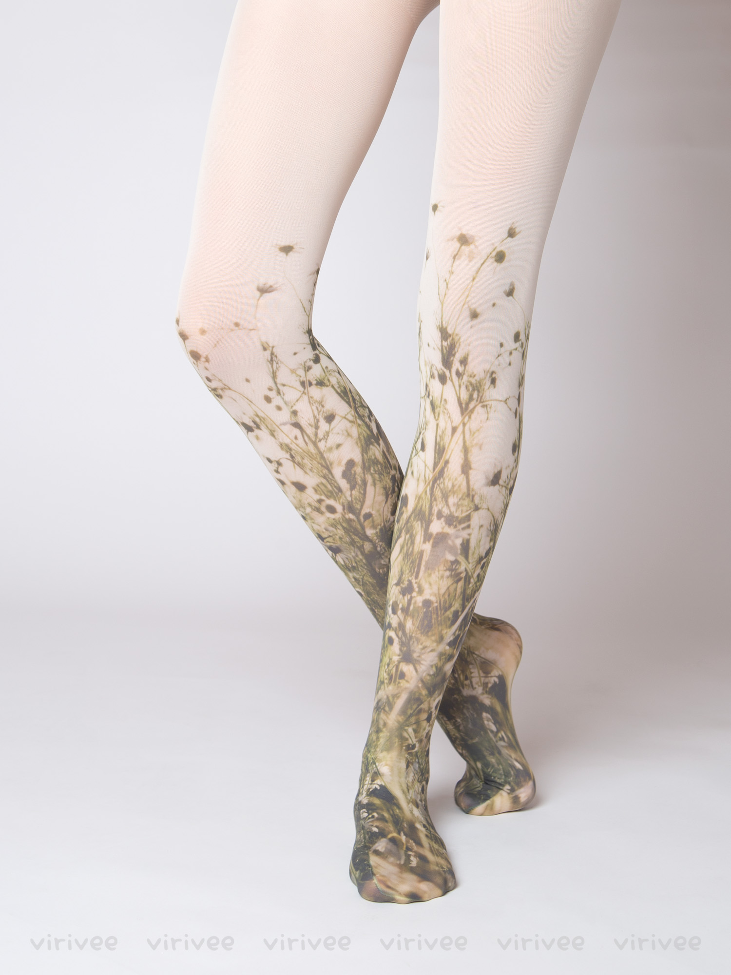 Strumpfhose Mit Wiesenfoto