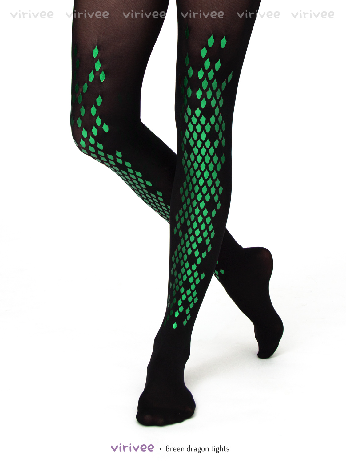 Drachen Strumpfhose, Grün